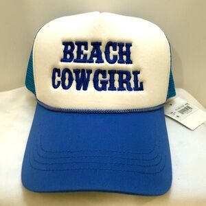 NWT Beach Cowgirl Trucker Hat